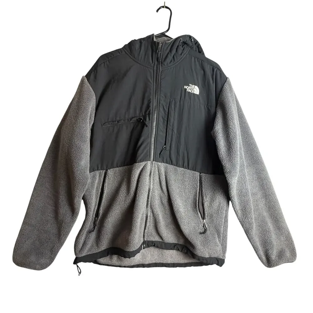 The North Face Denali Hoody Men's Large Gray Fleece Full‎ Zip Jacket